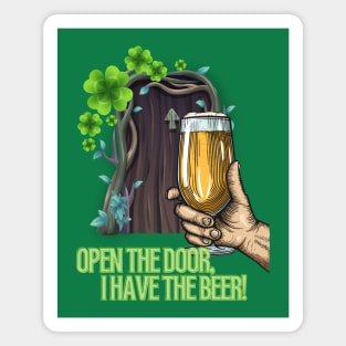 Leprechaun, come out and play! It's St. Paddy's Day! Magnet